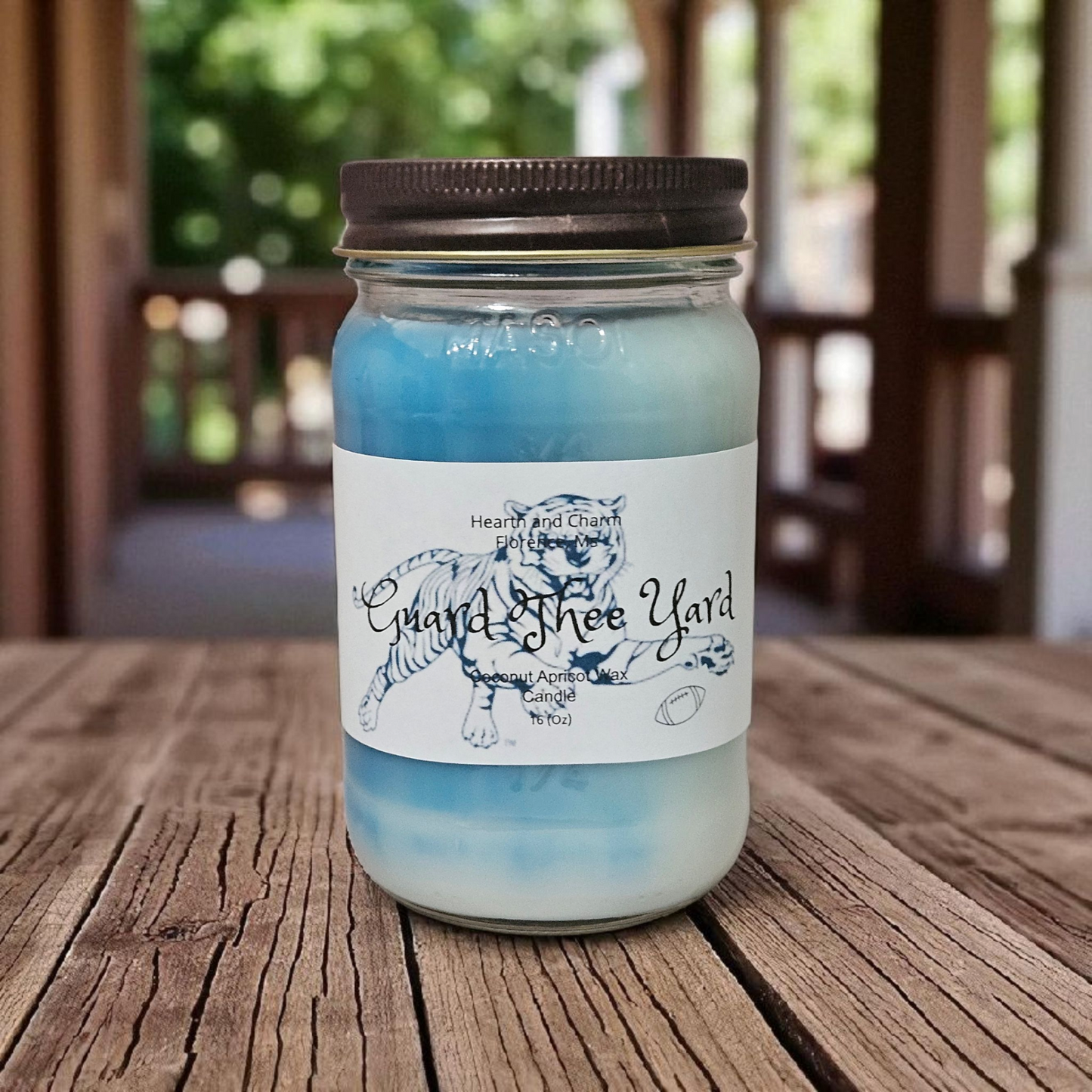 Guard Thee Yard Football Candle
