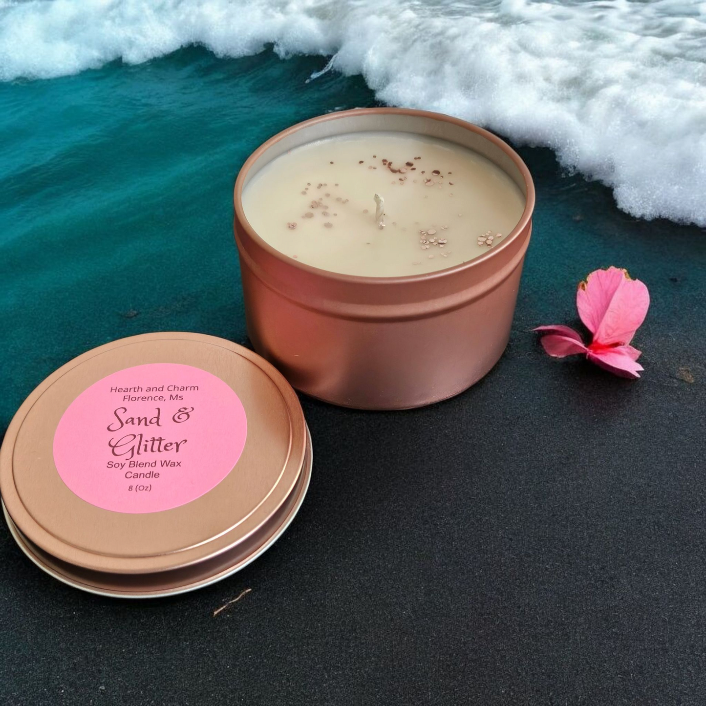 Sand & Glitter Candle