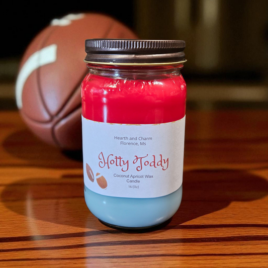 Hotty Toddy Football Candle