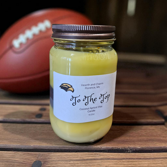 To The Top Football Candle