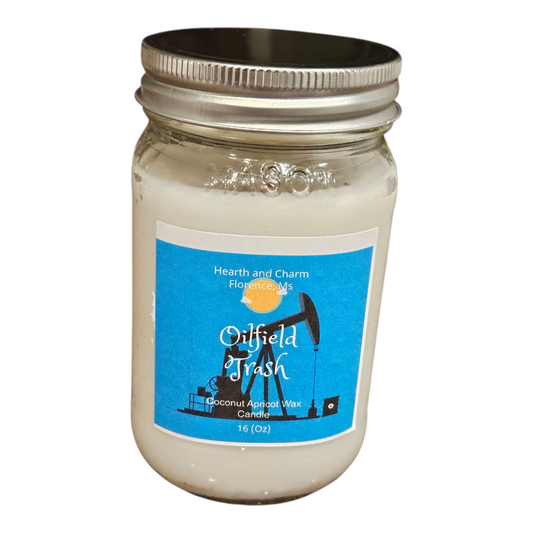 Oil Field Trash Candle